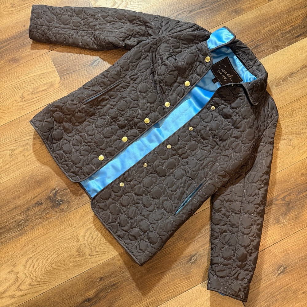 Coach Quilted Jacket Coach Logo Puffer Jacket Coach Coat Coach Purses Jacket